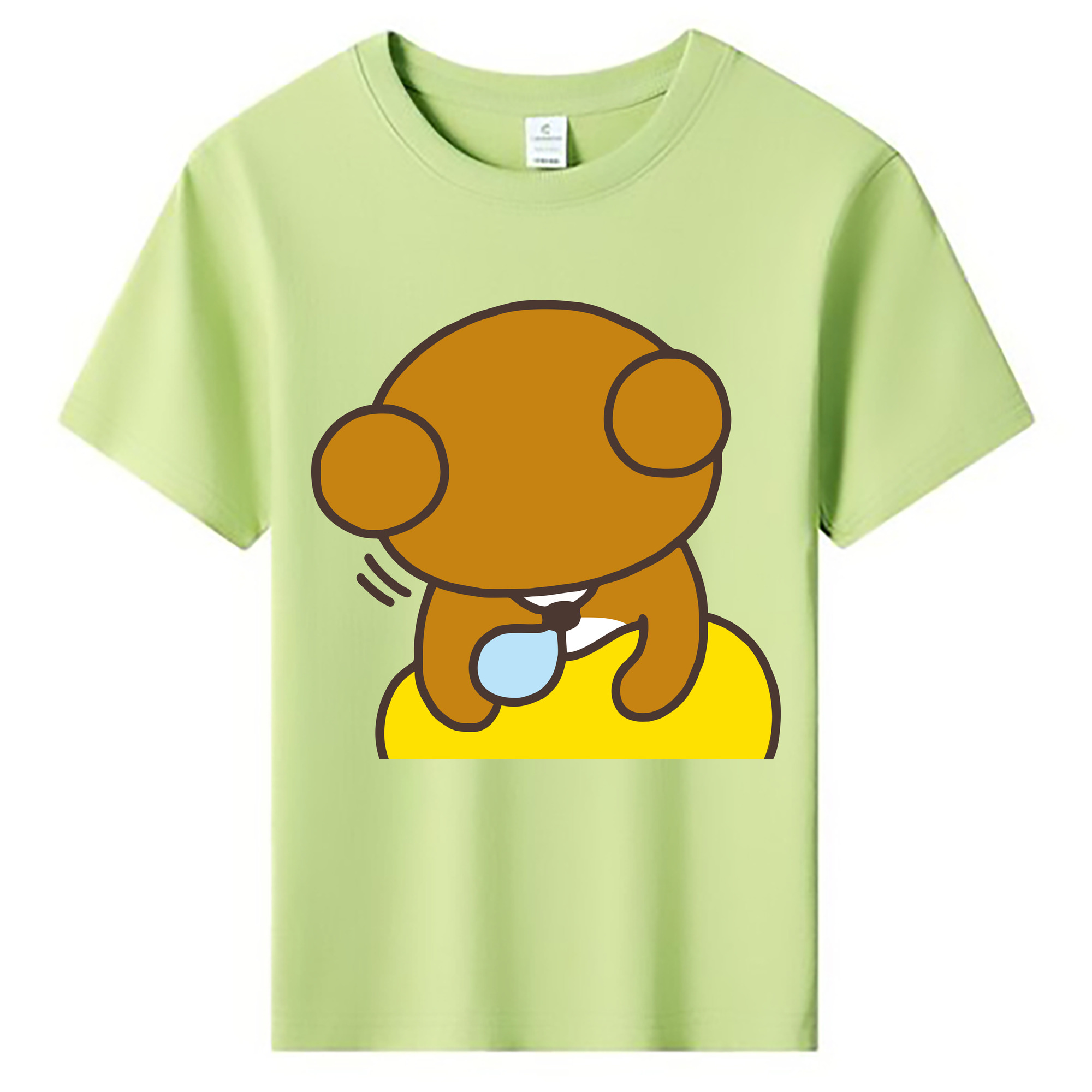 （画像用） リラックマ リラックマ キイロイトリ Rilakkuma Korilakkuma Kiiroitori 綿100％キッズTシャツ（フロントプリント）